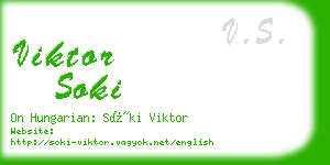 viktor soki business card